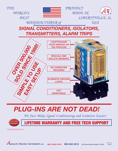 API plug in signal conditioners